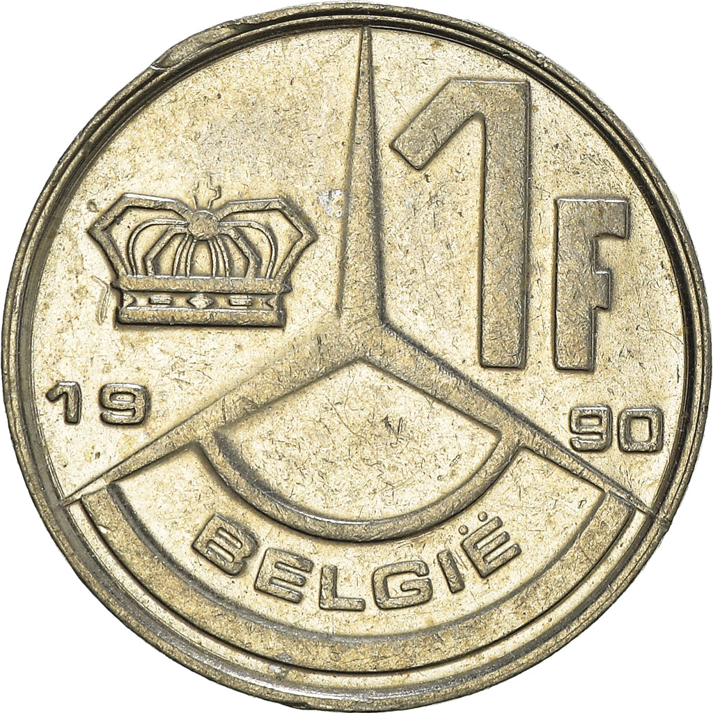 Coin, Belgium, Franc, 1990
