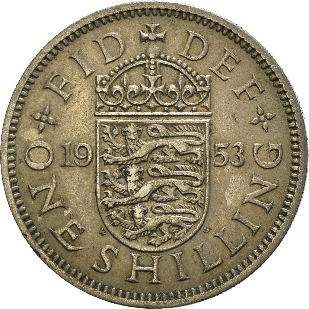 Monnaie, Grande-Bretagne, Shilling, 1953