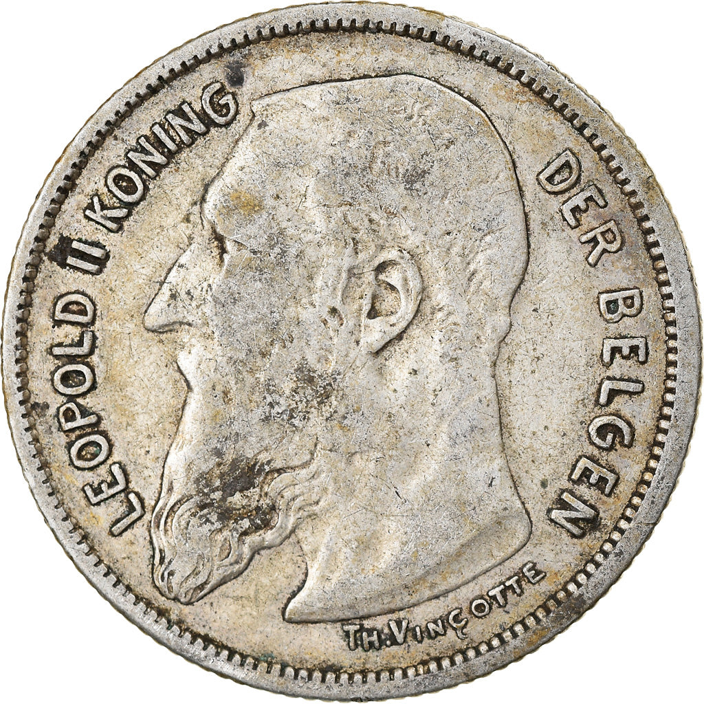Coin, Belgium, 2 Francs, 2 Frank, 1904, VF(20-25), Silver, KM:59