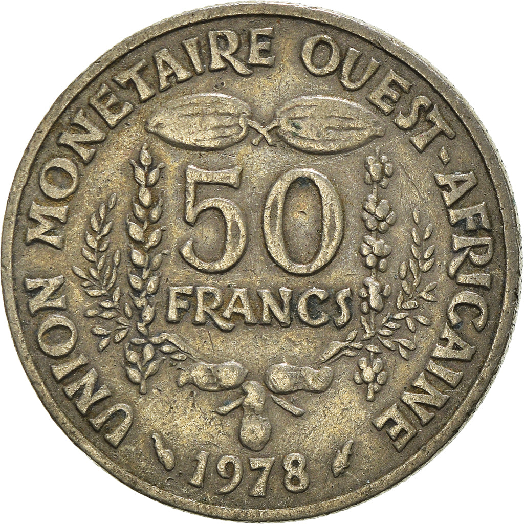 Moeda, Estados da África Ocidental, 50 Francs, 1978