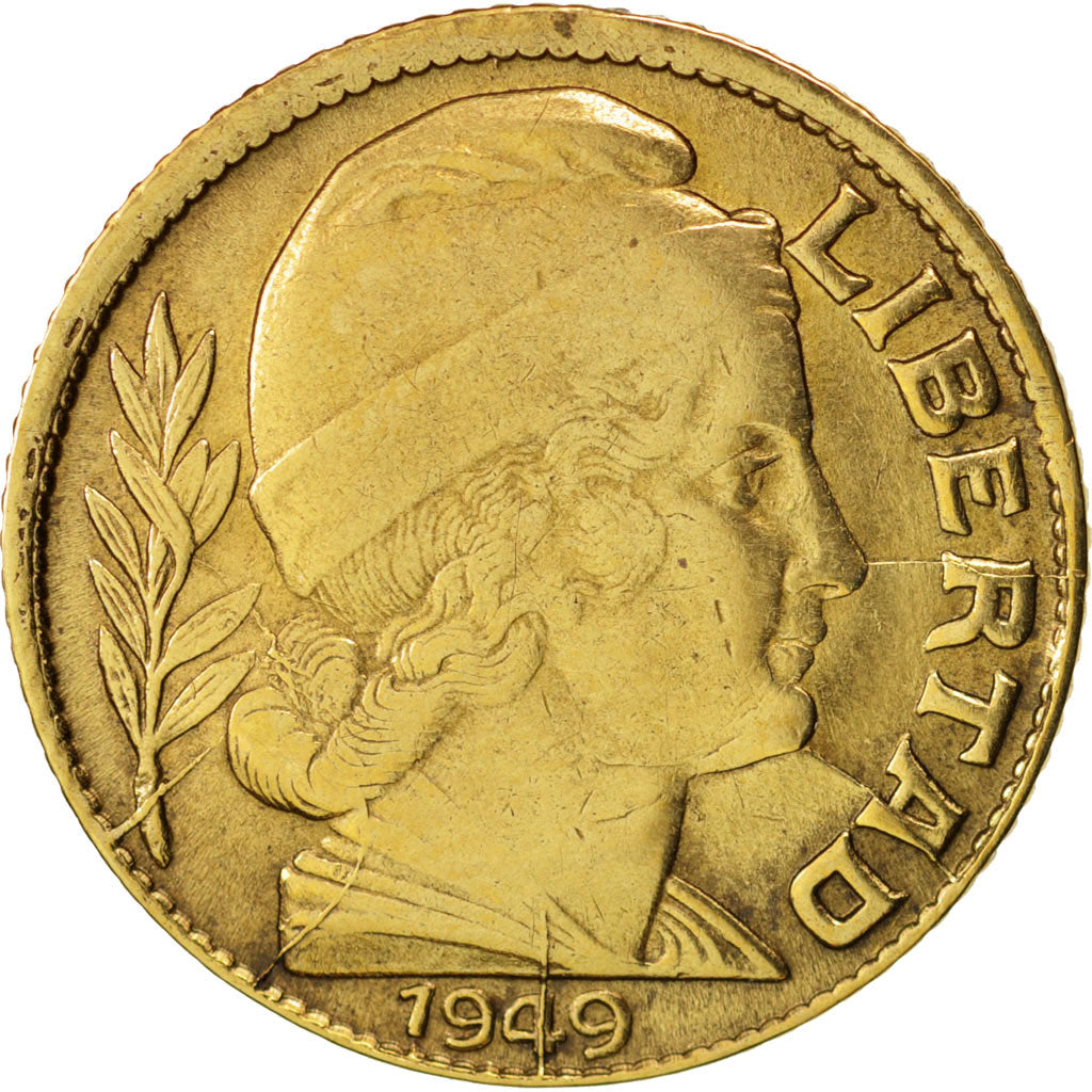 Argentina, 10 Centavos, 1949, EF(40-45), Aluminum-Bronze, KM:41