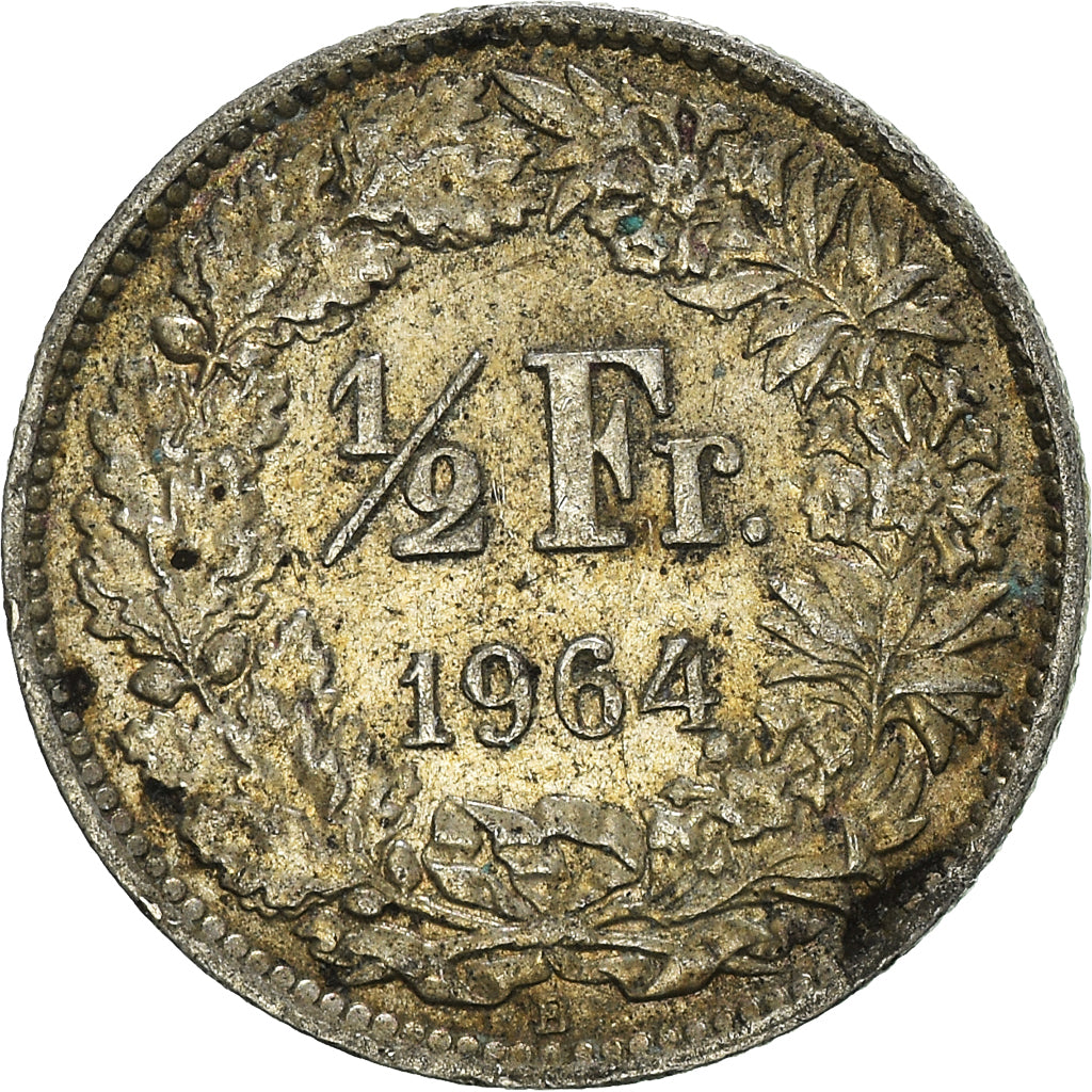 Moneta, Svizzera, 1/2 Franc, 1964