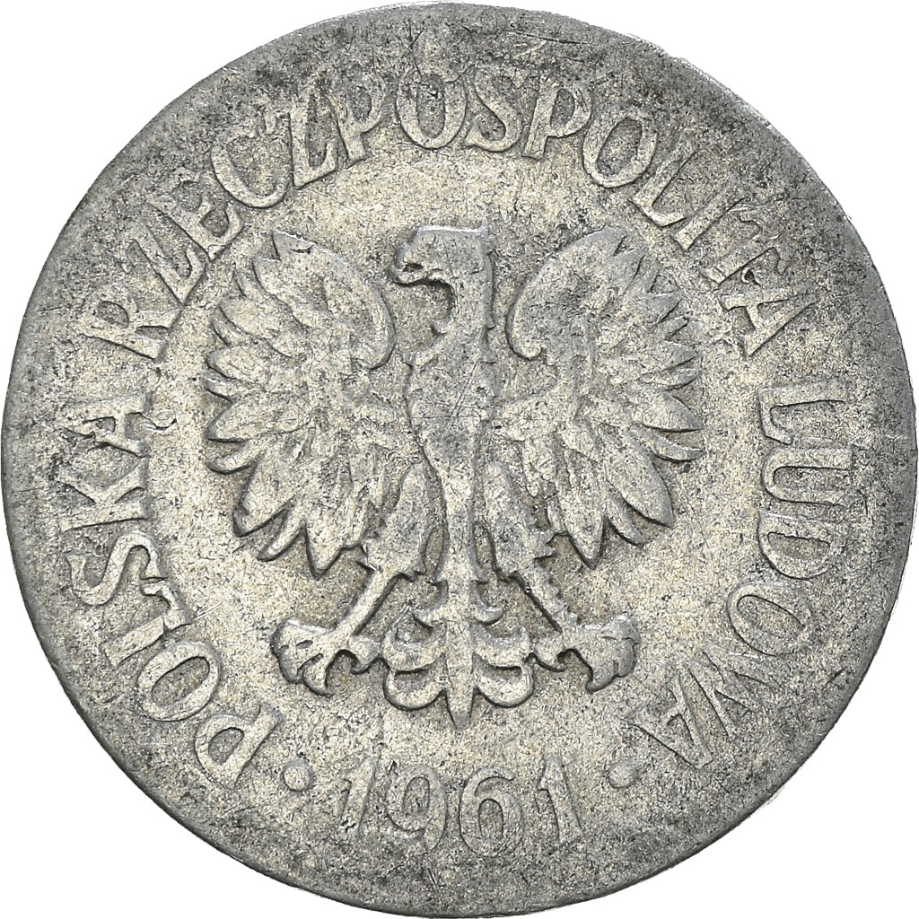 Moneta, Polonia, 20 Groszy, 1961