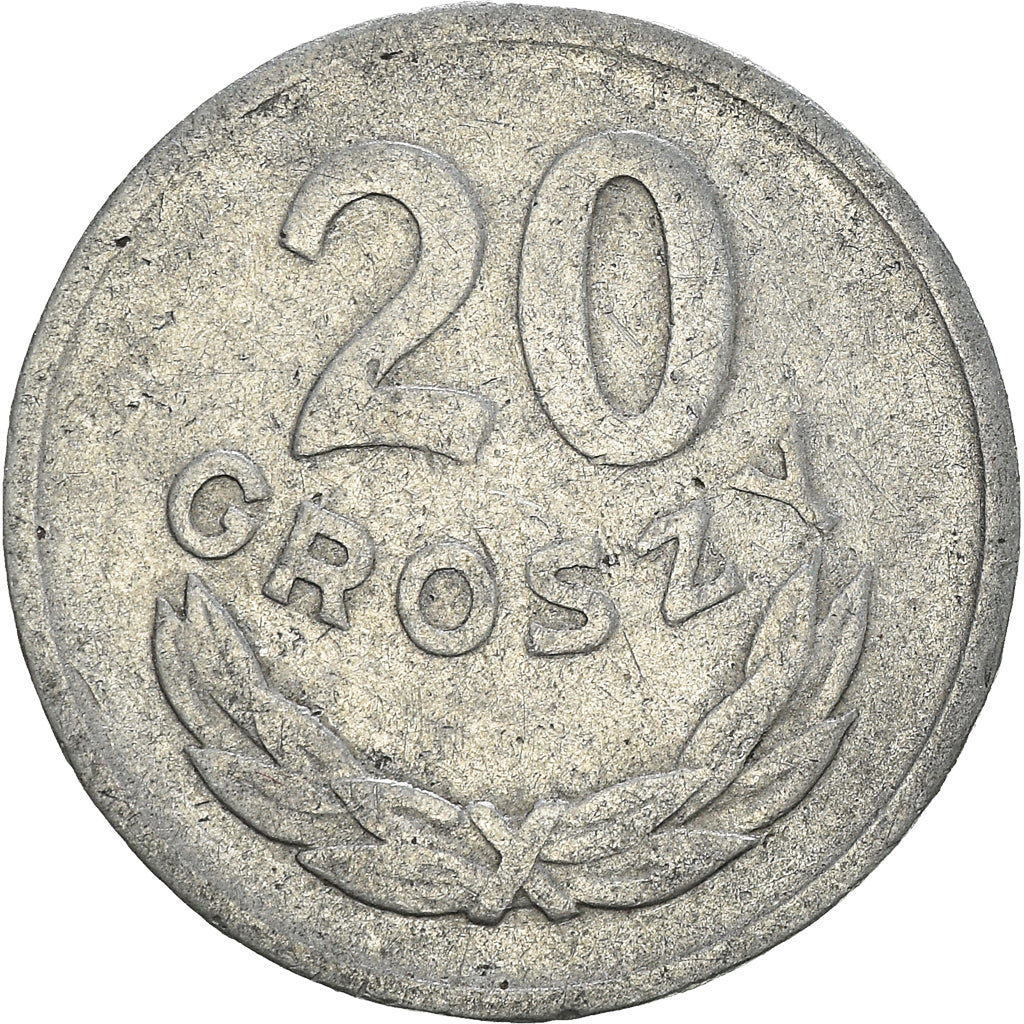 Moneta, Polonia, 20 Groszy, 1961