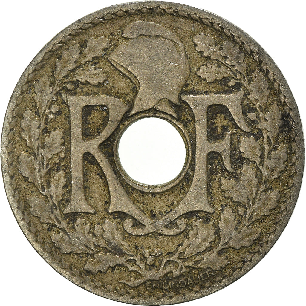Moneta, Francja, 25 Centimes, 1918