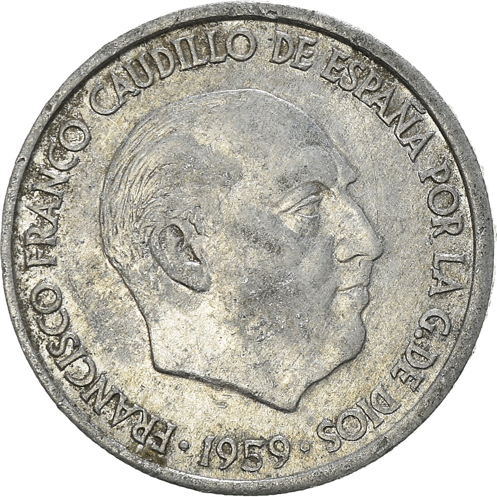 Moneta, Hiszpania, 10 Centimos, 1959
