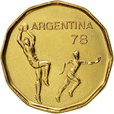 Argentina, 20 Pesos, 1977, AU(55-58), Aluminum-Bronze, KM:75