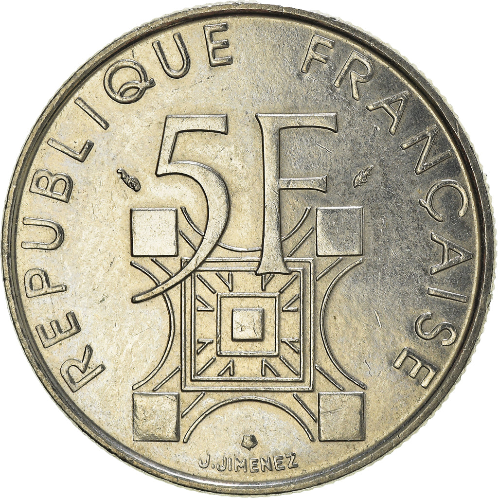 Monnaie, France, 5 Francs, 1989