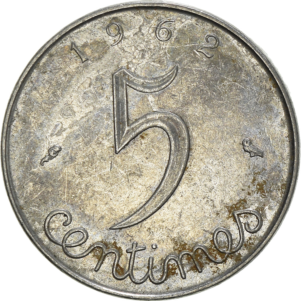 Münze, Frankreich, 5 Centimes, 1962