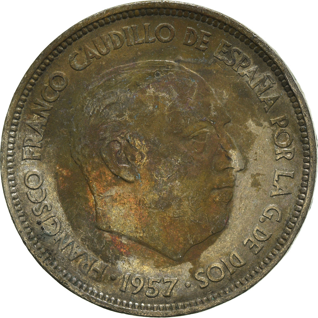 Moneta, Spagna, 25 Pesetas, undated (1957)