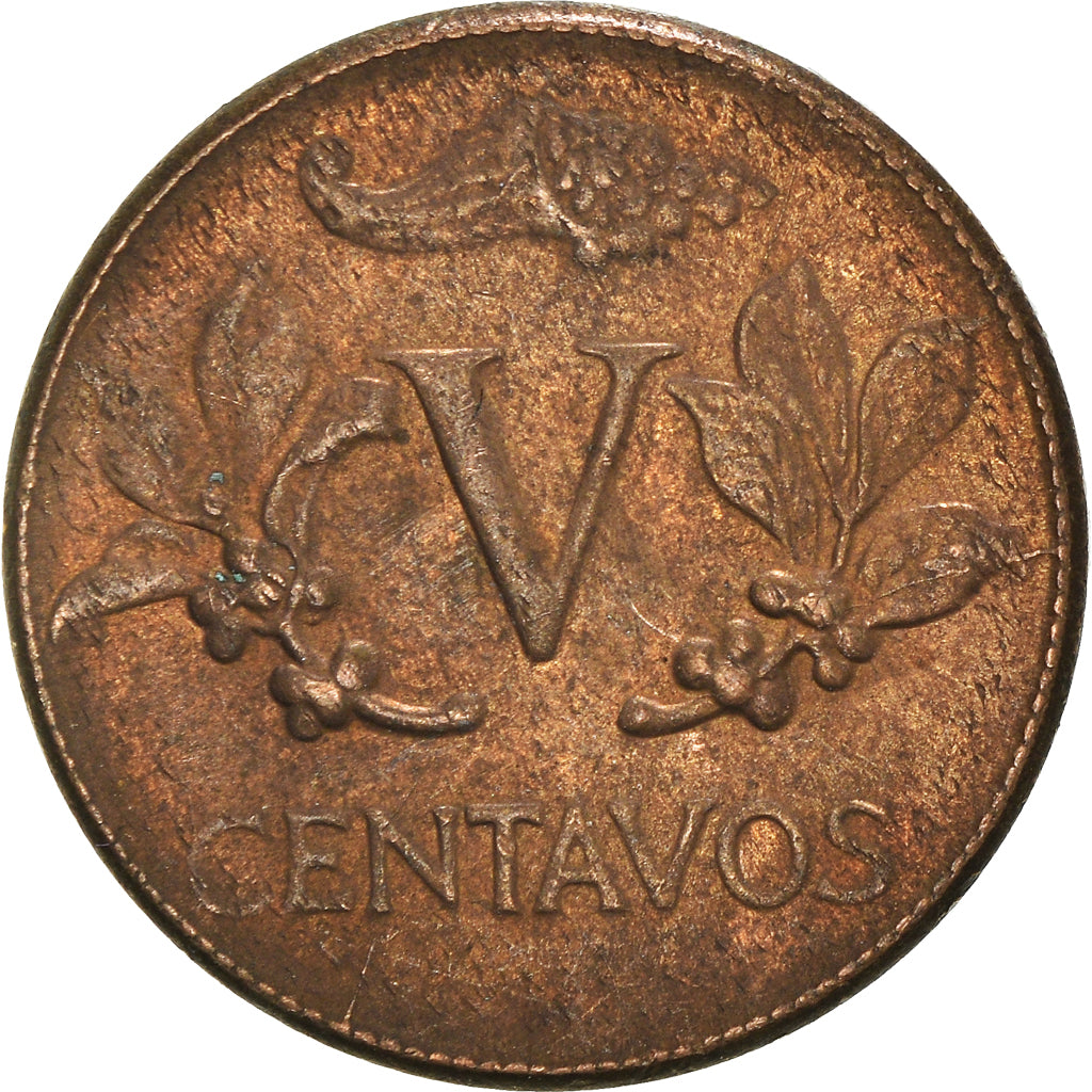 Moneta, Colombia, 5 Centavos, 1964