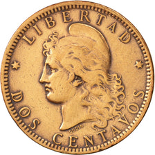 Moneta, Argentina, 2 Centavos, 1893, EF(40-45), Bronze, KM:33
