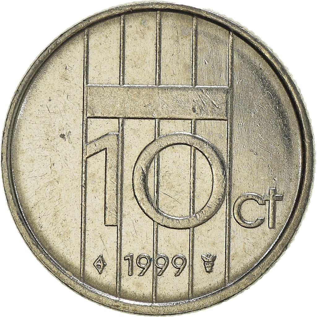 Moneda, Países Bajos, 10 Cents, 1999