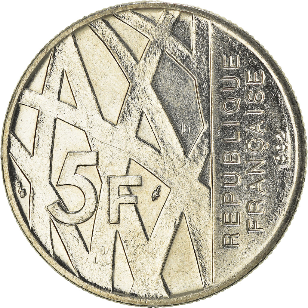 Monnaie, France, 5 Francs, 1992
