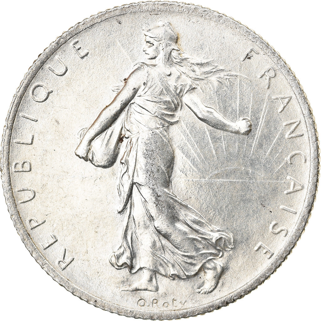 Moneta, Francia, Semeuse, 2 Francs, 1916, Paris, SPL-, Argento, KM:845.1
