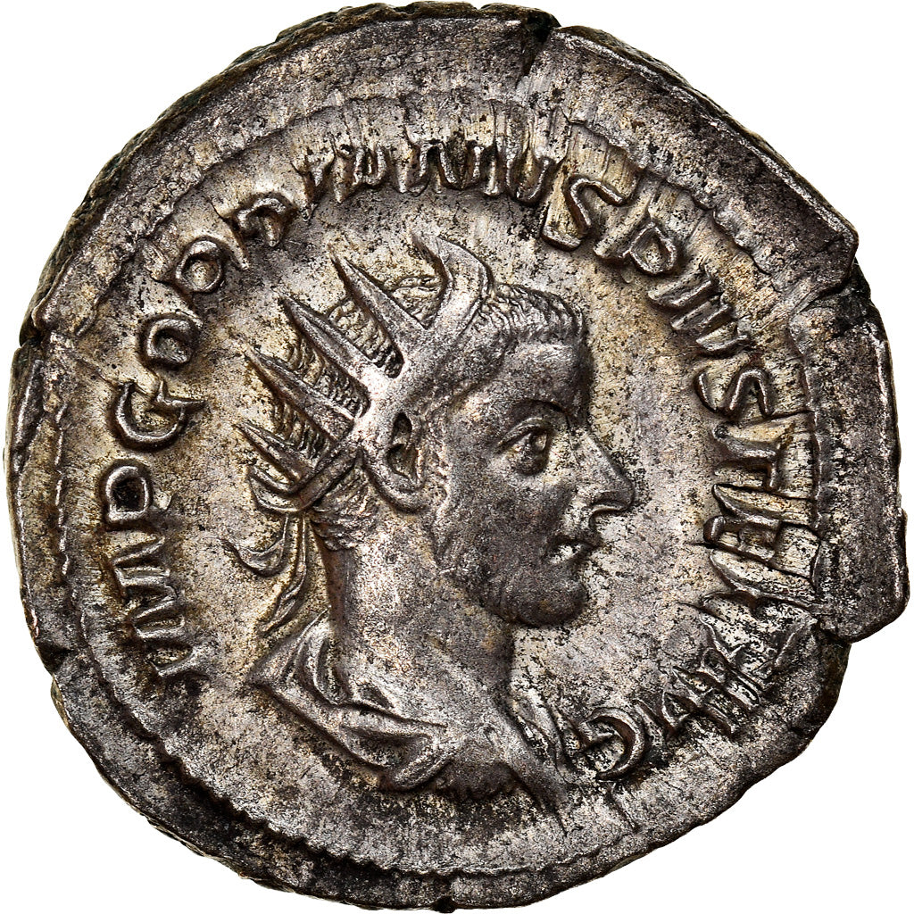 Coin, Gordian III, Antoninianus, 244, Roma, AU(55-58), Billon, RIC:145
