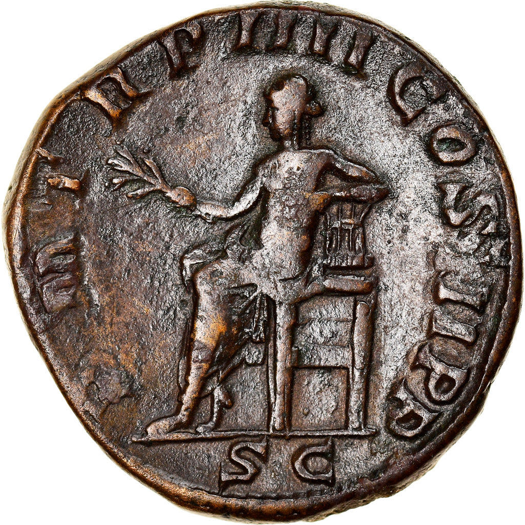 Münze, Gordian III, Sesterz, 242, Rome, SS, Bronze, RIC:303a