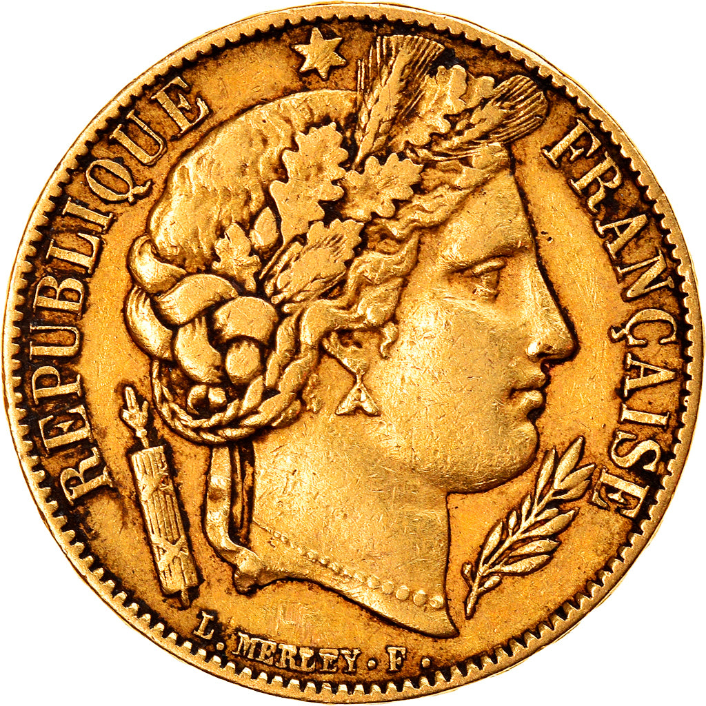 Moeda, França, Cérès, 20 Francs, 1851, Paris, EF(40-45), Dourado, KM:762
