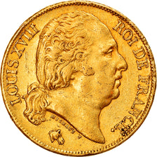 Coin, France, Louis XVIII, Louis XVIII, 20 Francs, 1821, Paris, EF(40-45), Gold