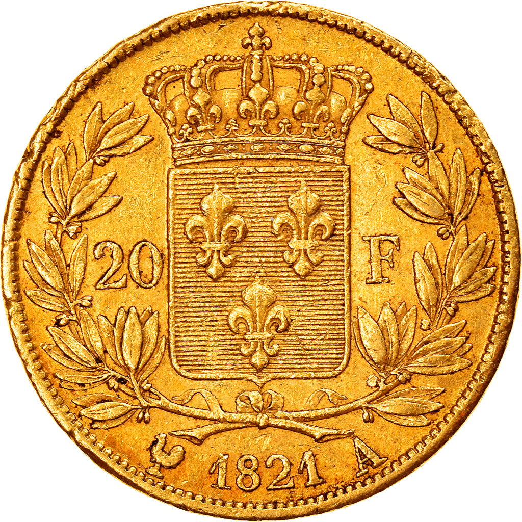 Coin, France, Louis XVIII, Louis XVIII, 20 Francs, 1821, Paris, EF(40-45), Gold