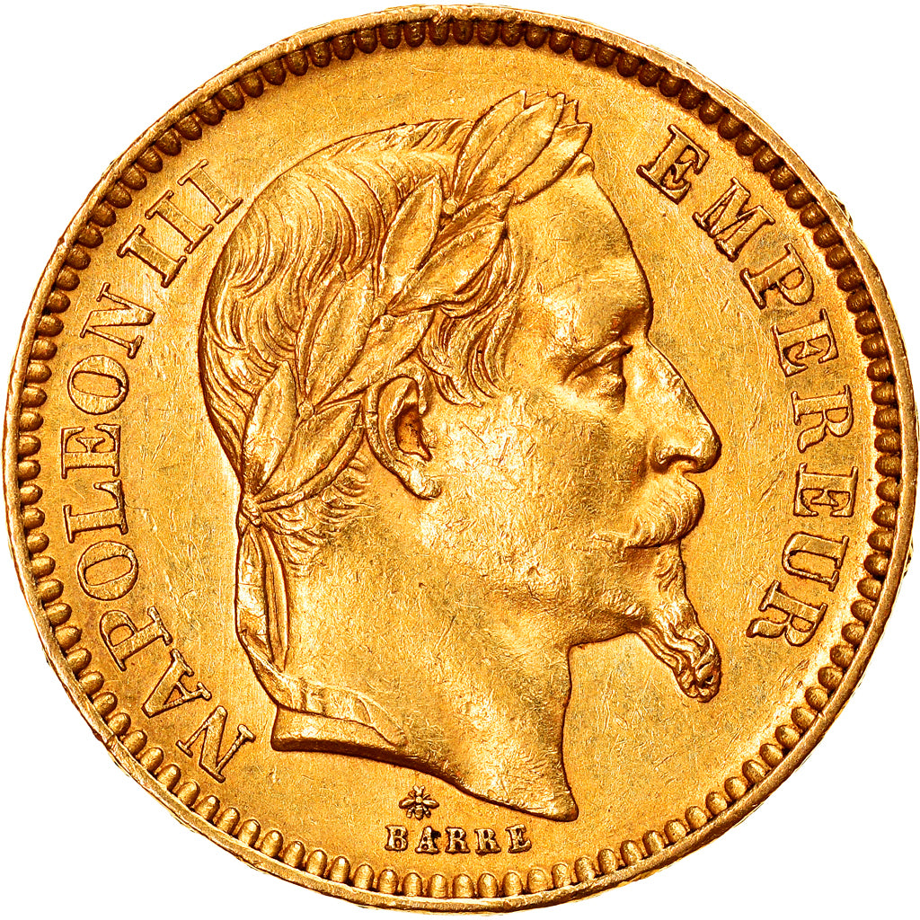 Moneda, Francia, Napoleon III, Napoléon III, 20 Francs, 1862, Paris, MBC, Oro