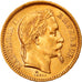 Moneta, Francia, Napoleon III, Napoléon III, 20 Francs, 1862, Paris, BB+, Oro