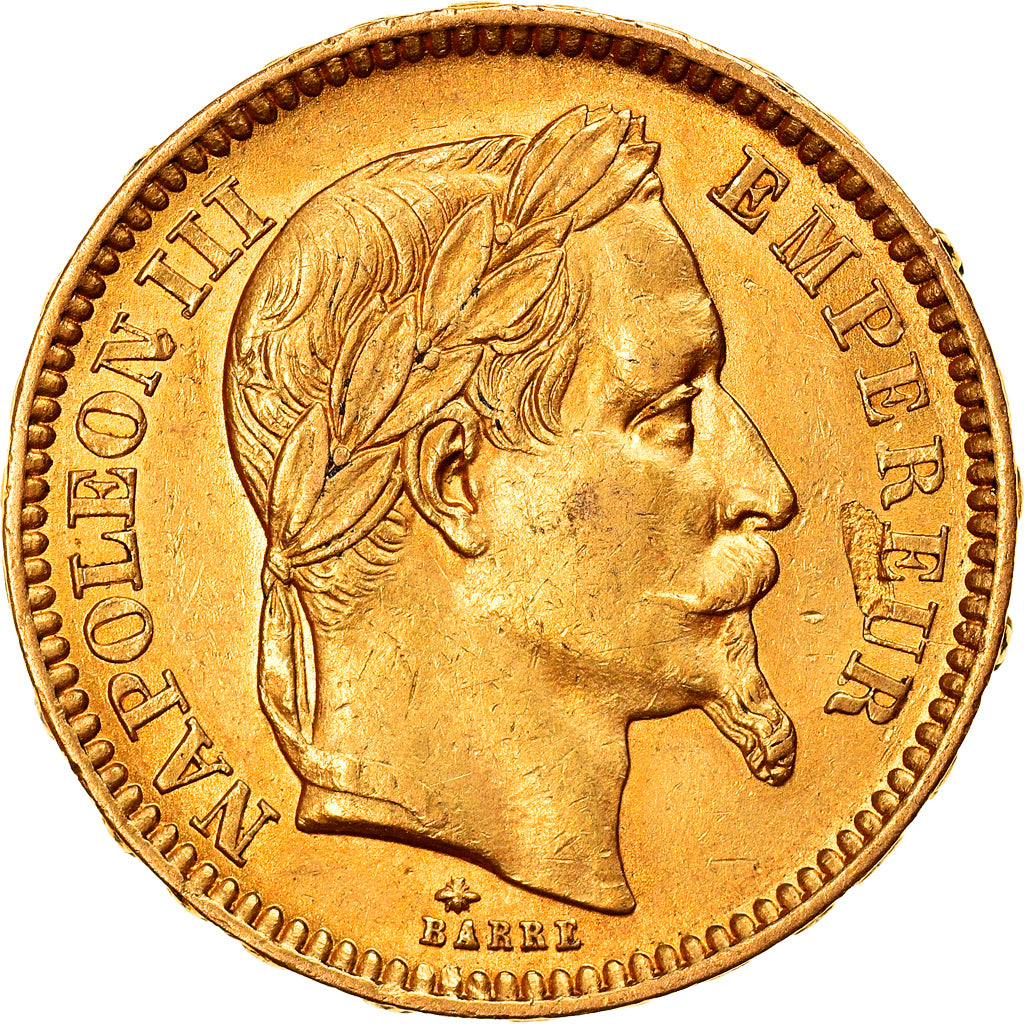 Münze, Frankreich, Napoleon III, 20 Francs, 1861, Paris, SS+, Gold, KM:801.1