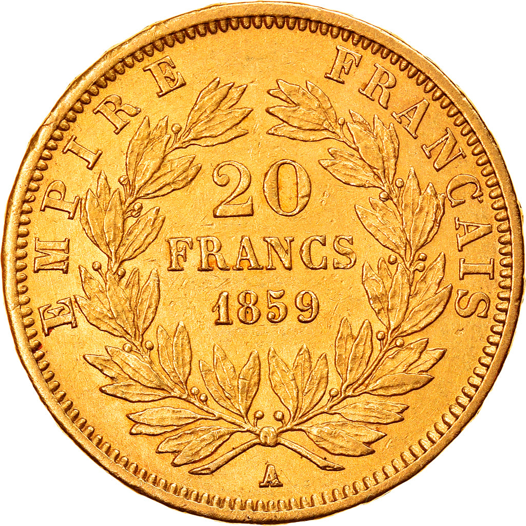 Monnaie, France, Napoleon III, 20 Francs, 1859, Paris, TTB, Or, Gadoury:1061