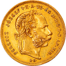 Moneta, Ungheria, Franz Joseph I, 8 Forint 20 Francs, 1874, Kremnitz, BB+, Oro