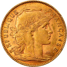 Moneta, Francia, Marianne, 10 Francs, 1910, Paris, BB, Oro, KM:846, Gadoury:1017