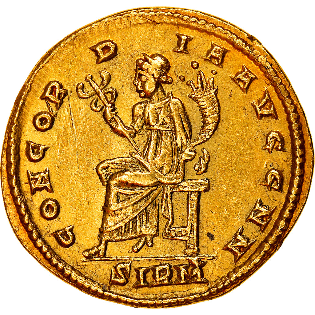 Coin, Crispus, Solidus, 323, Sirmium, AU(50-53), Gold, RIC:39