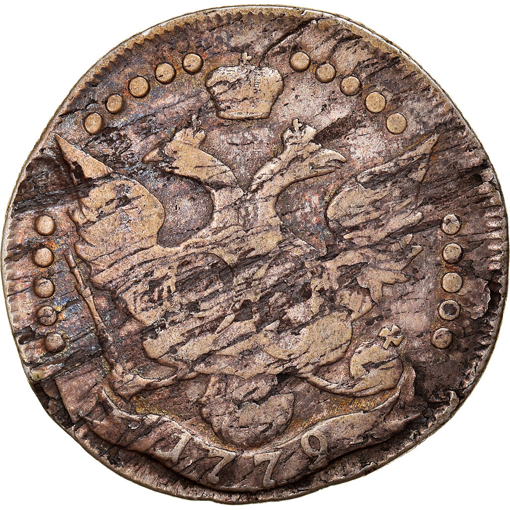 Moneta, Russia, Catherine II, 20 Kopeks, 1779, Saint-Petersburg, MB, Argento