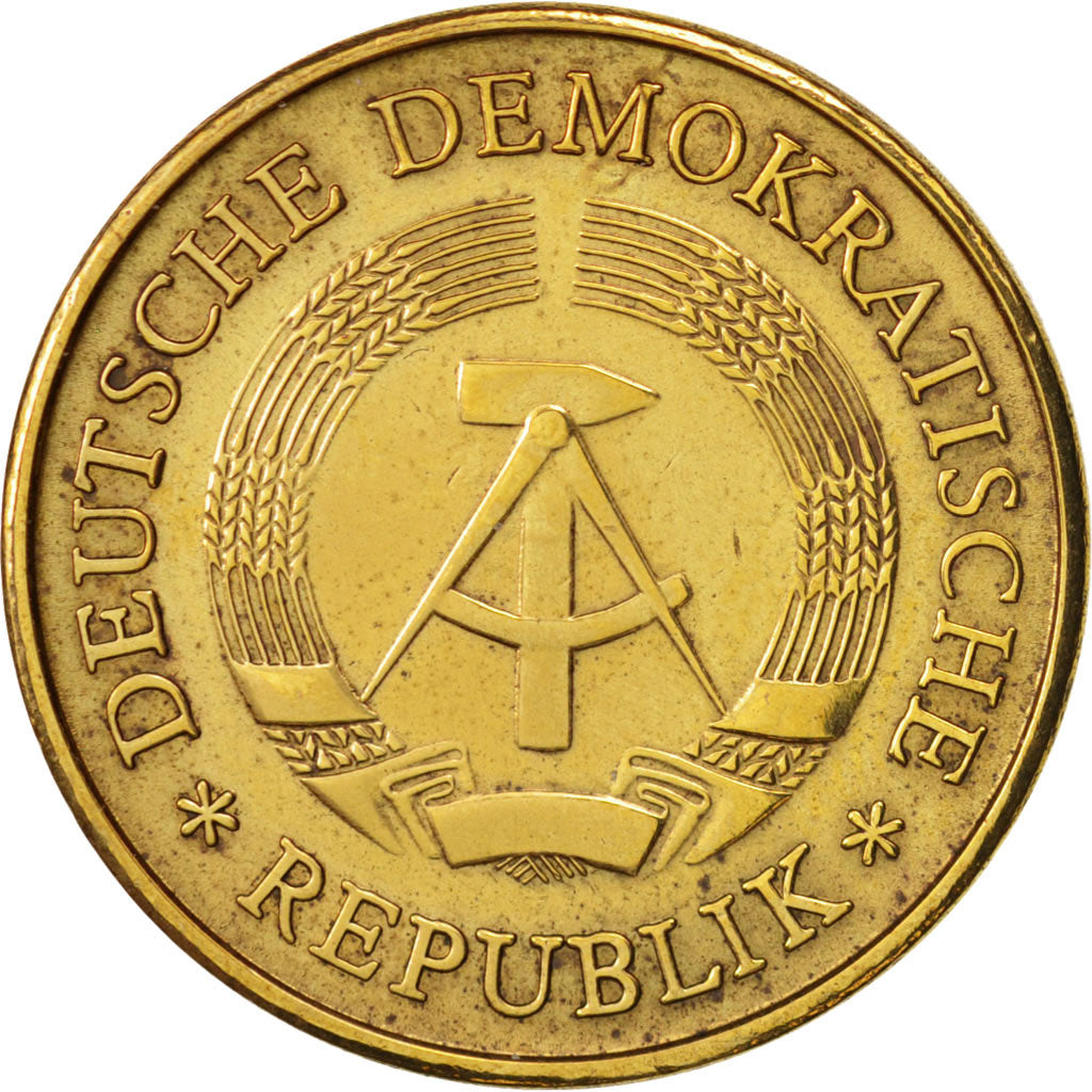 Coin, GERMAN-DEMOCRATIC REPUBLIC, 20 Pfennig, 1983, Berlin, AU(55-58), Brass
