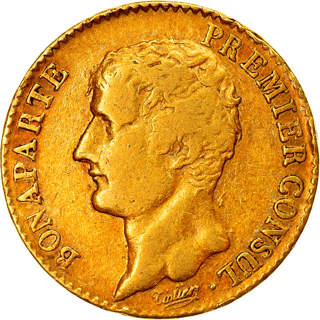 Münze, Frankreich, Napoléon I, 20 Francs, An 12, Paris, S+, Gold, KM:651