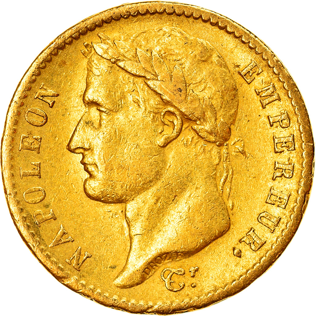 Coin, France, Napoléon I, 20 Francs, 1813, Utrecht, EF(40-45), Gold, KM:695.11