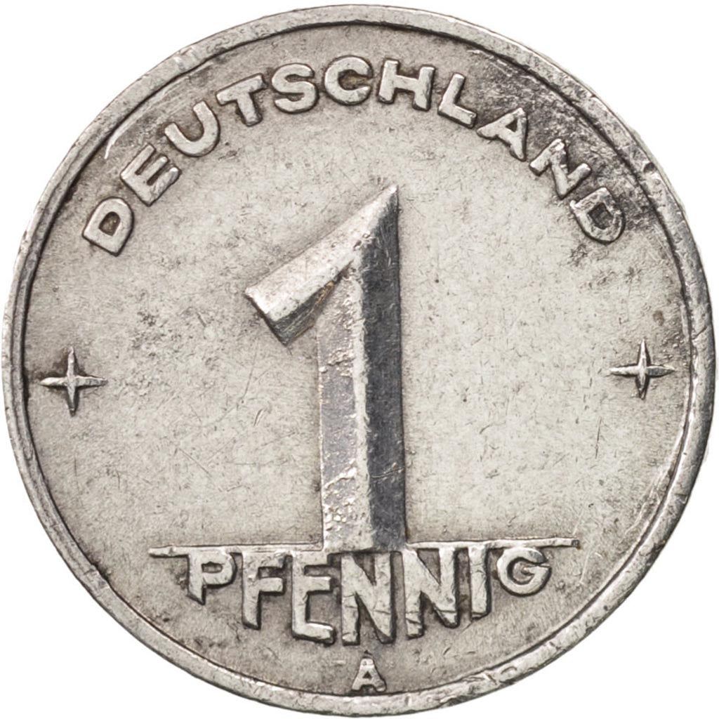 GERMAN-DEMOCRATIC REPUBLIC, Pfennig, 1949, Berlin, EF(40-45), Aluminum, KM:1