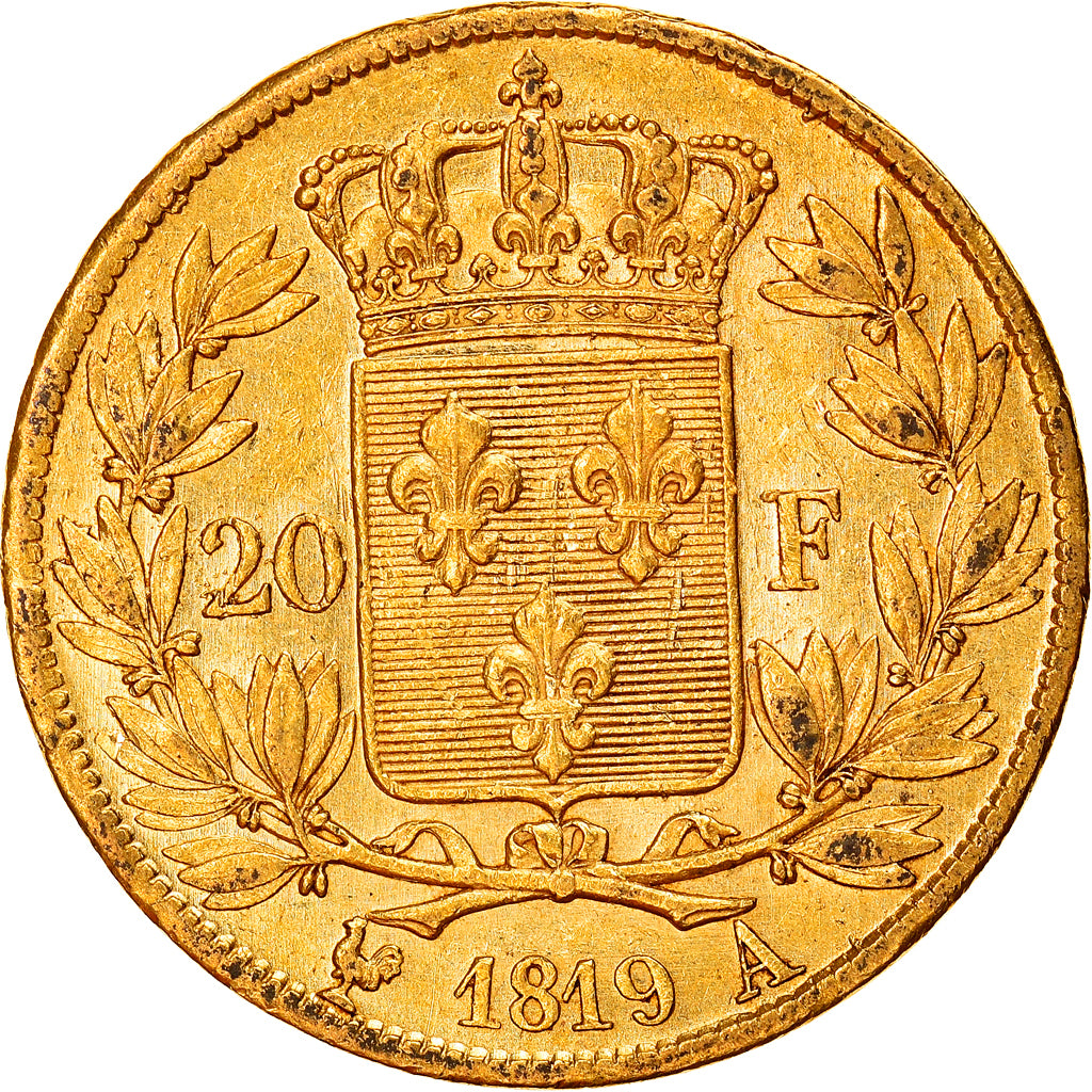 Münze, Frankreich, Louis XVIII, Louis XVIII, 20 Francs, 1819, Paris, SS+, Gold