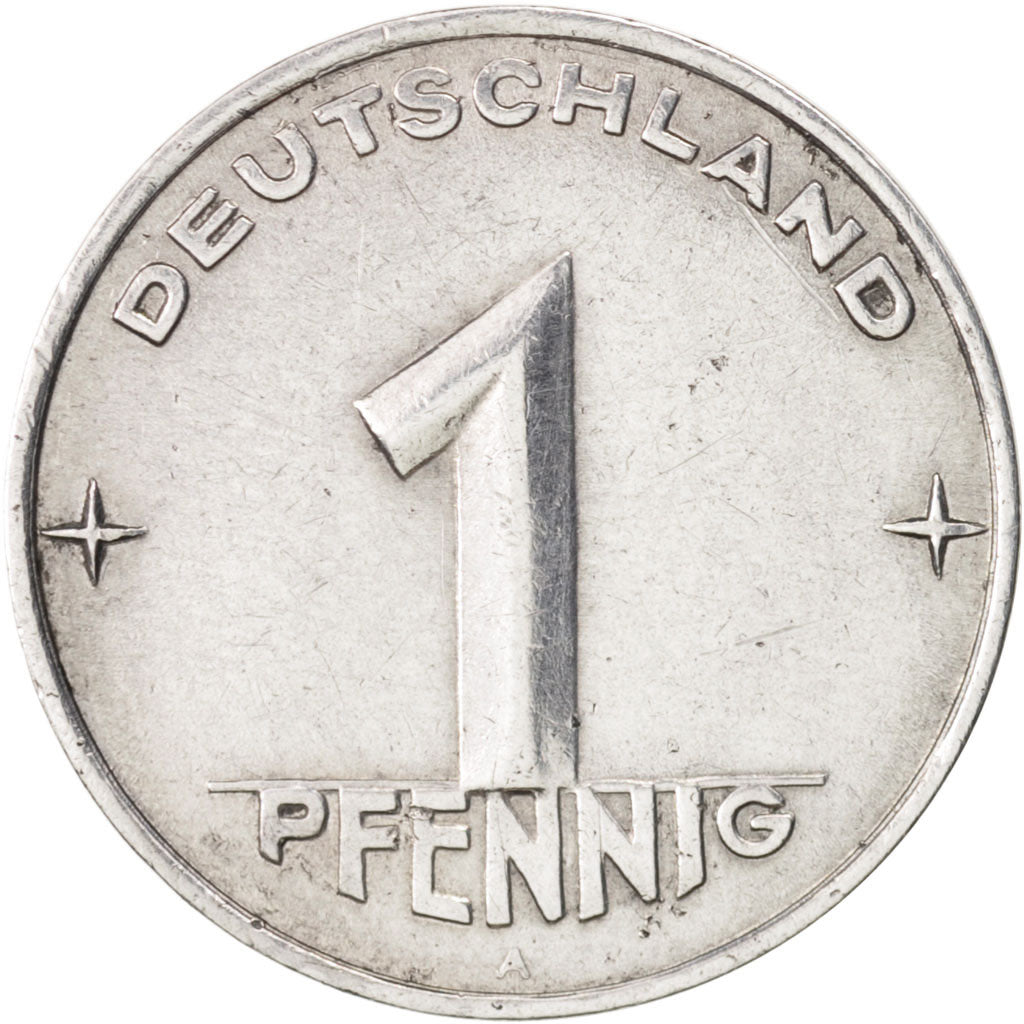 GERMAN-DEMOCRATIC REPUBLIC, Pfennig, 1953, Berlin, AU(55-58), Aluminum, KM:5