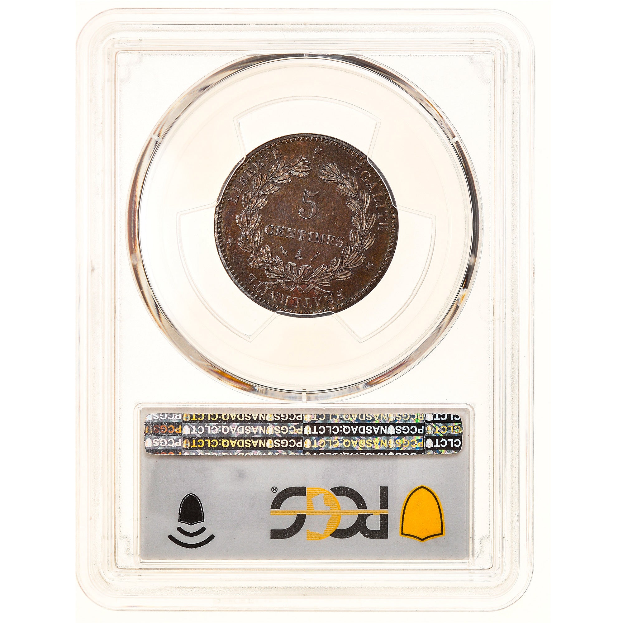 Coin, France, Cérès, 5 Centimes, 1889, Paris, PCGS, MS64BN, MS(64), Bronze
