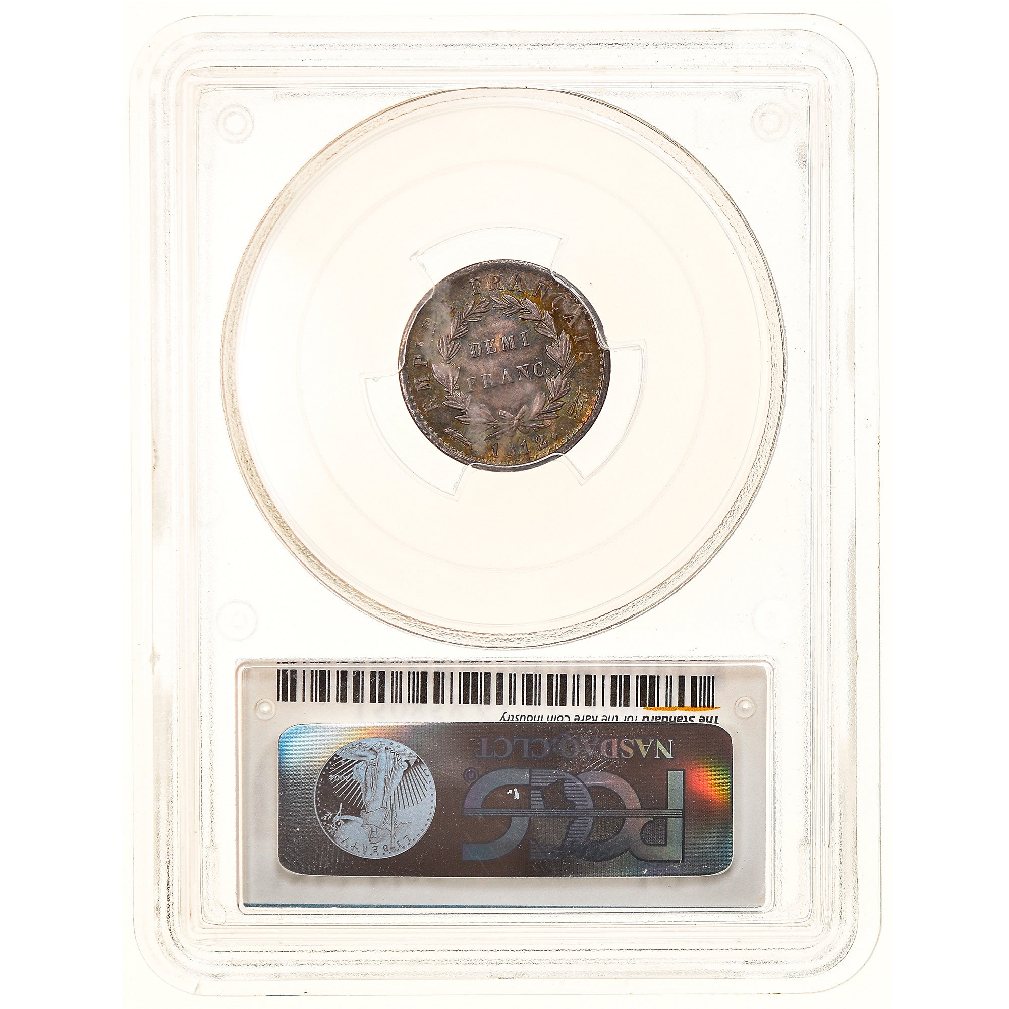 Coin, France, Napoléon I, 1/2 Franc, 1812, Utrecht, PCGS, MS63, MS(63), Silver