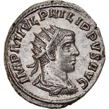 Coin, Philip II, Antoninianus, 247, Antioch, AU(50-53), Billon, RIC:232