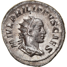 Coin, Philip II, Antoninianus, 246, Roma, AU(50-53), Billon, RIC:218