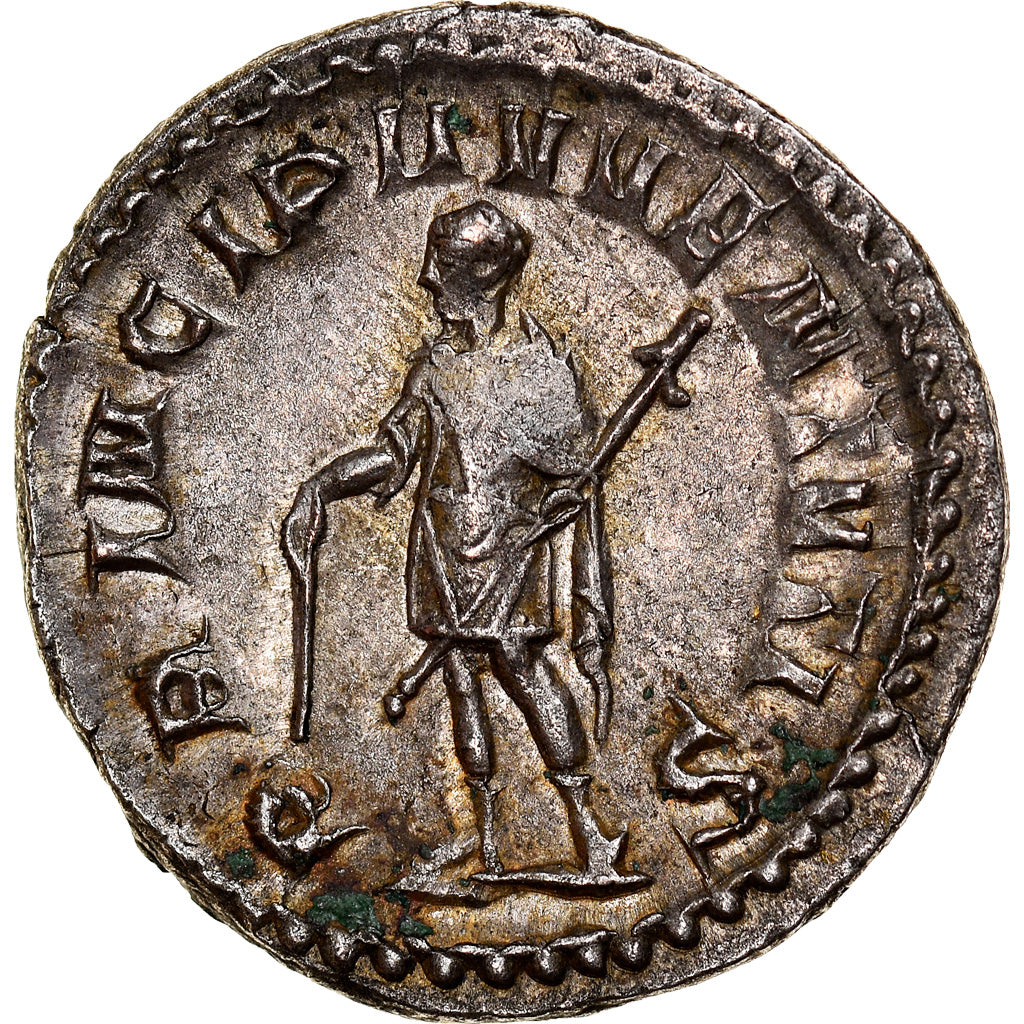 Coin, Herennius Etruscus, Antoninianus, 250, Rome, EF(40-45), Billon, RIC:147c
