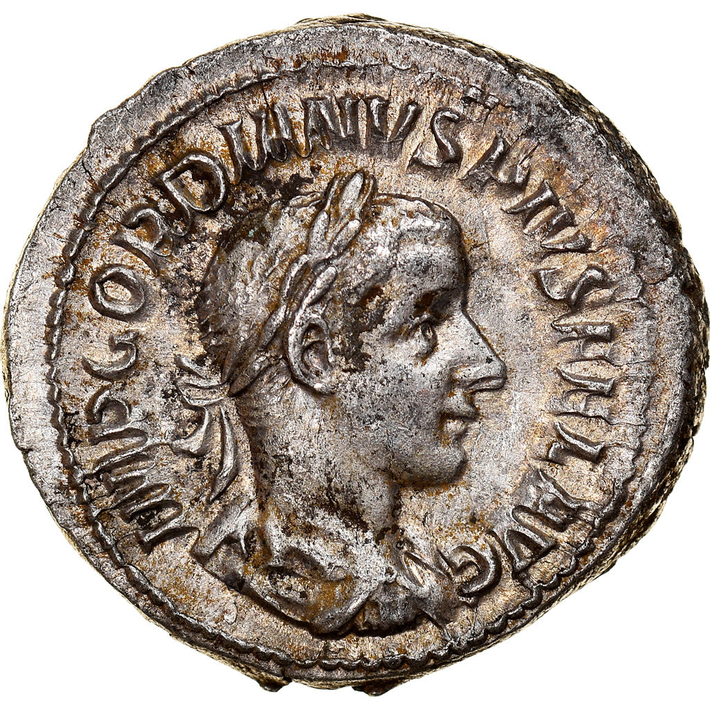 Coin, Gordian III, Denarius, 240, Roma, AU(55-58), Silver, RIC:111