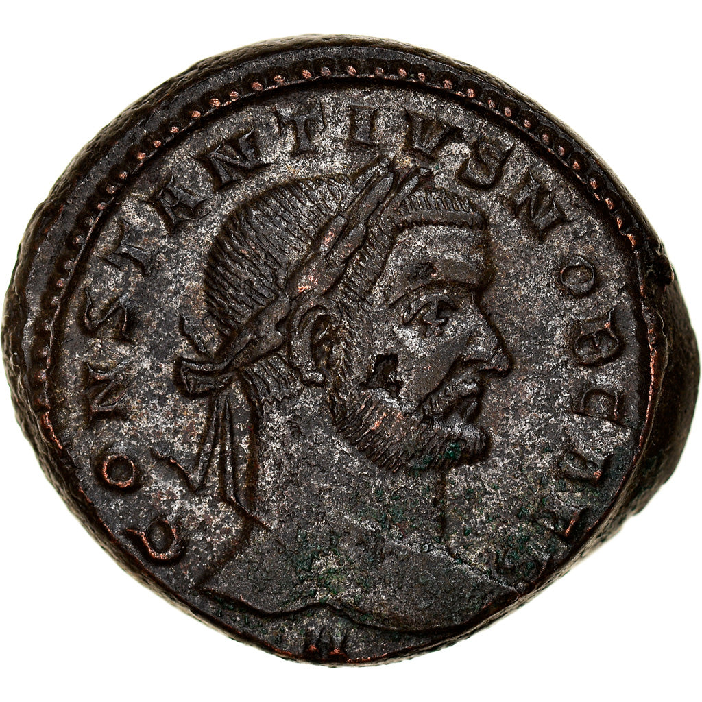 Münze, Constance Chlore, Follis, 296-297, Trier, SS+, Kupfer, RIC:213a