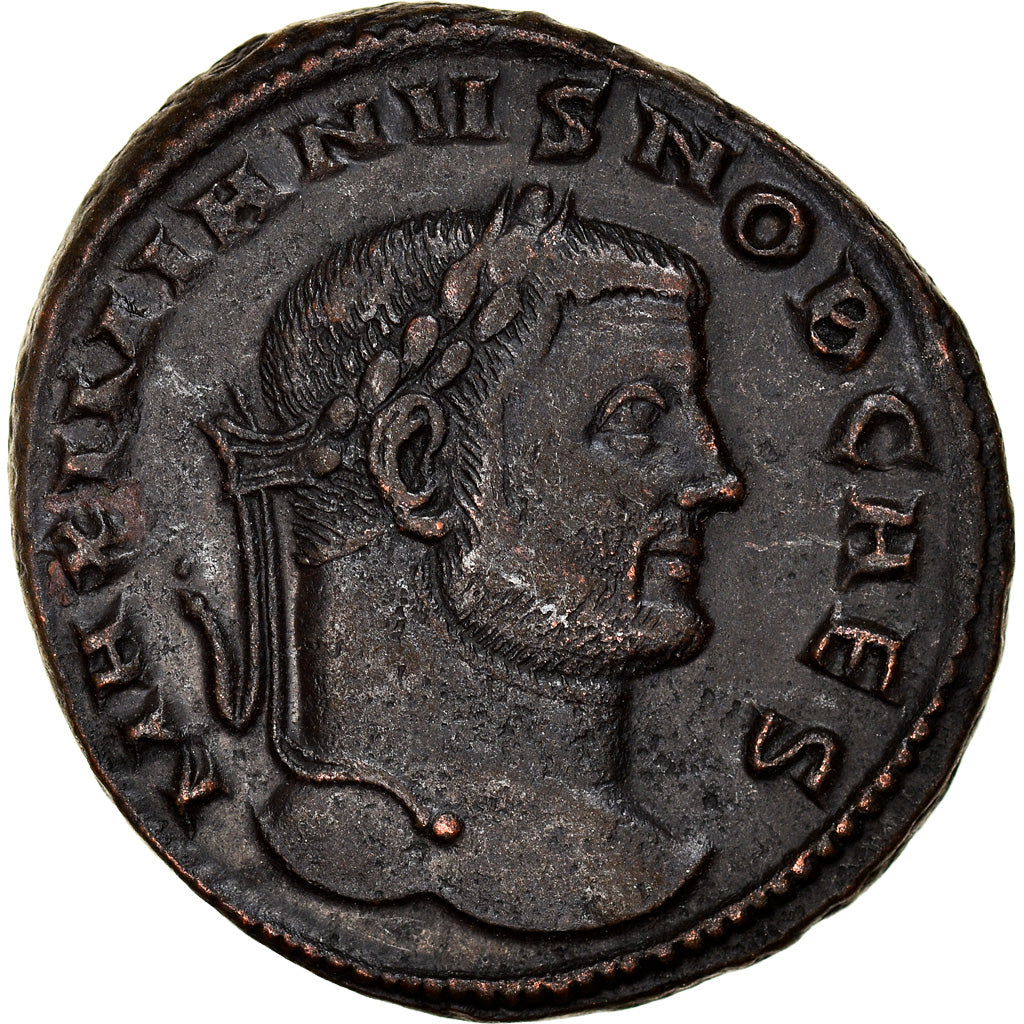 Münze, Galerius, Follis, 305-310, Siscia, SS+, Bronze, RIC:81b var.