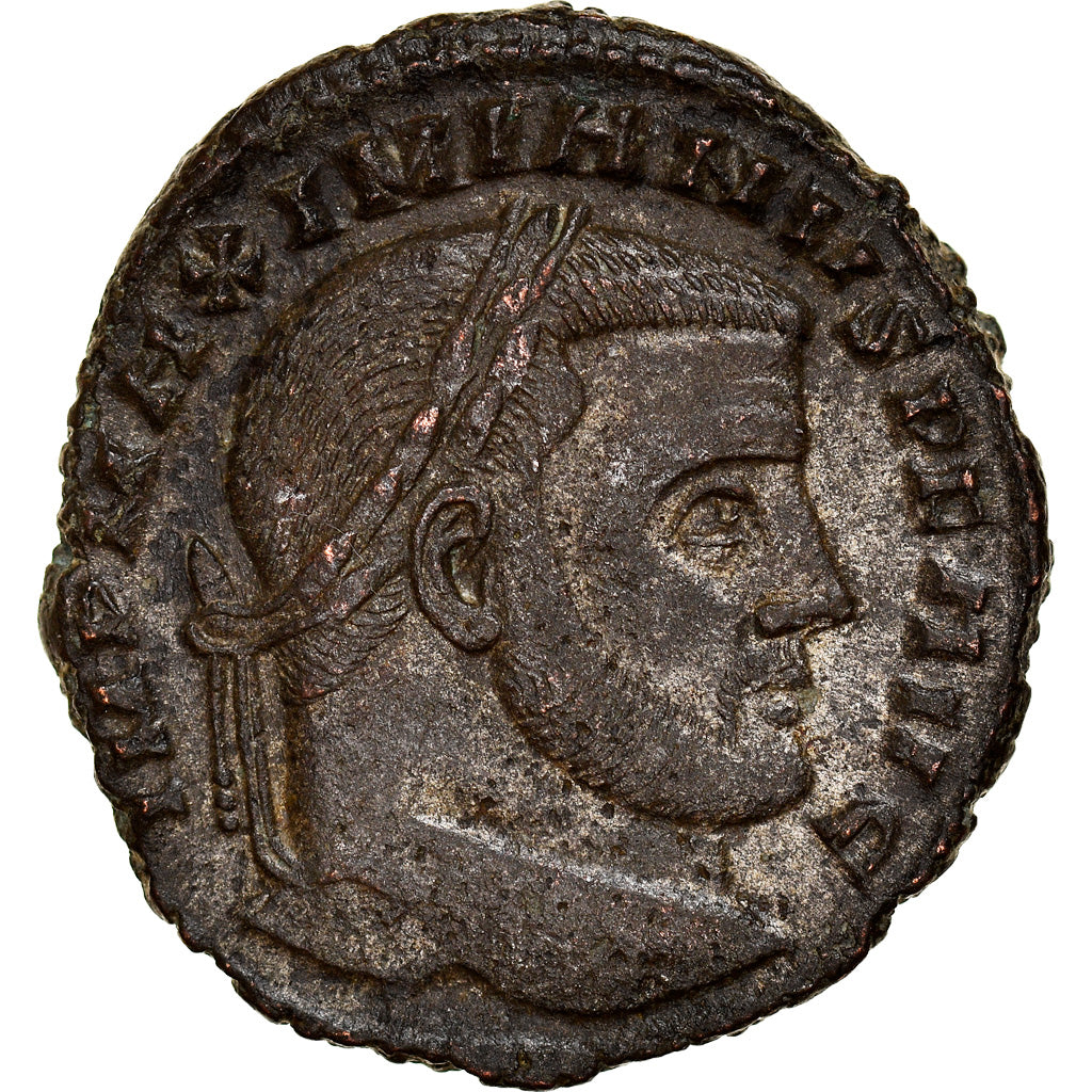 Coin, Maximianus, Follis, 305-306, Carthage, EF(40-45), Billon, RIC:39b