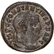 Coin, Constantius I, Follis, 305, Ticinum, EF(40-45), Bronze, RIC:55a