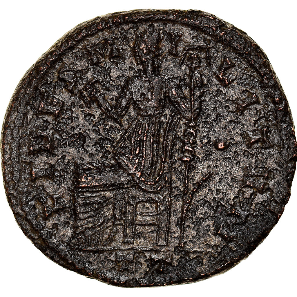 Coin, Constantius I, Follis, 305, Ticinum, EF(40-45), Bronze, RIC:55a