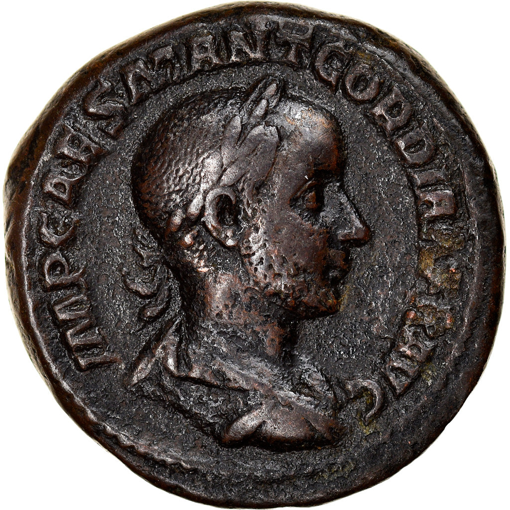 Coin, Gordian III, As, 238-239, Rome, EF(40-45), Bronze, RIC:255a